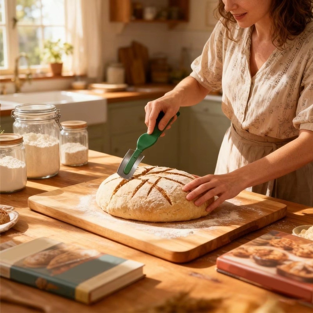 Bread Lame Scoring - Kolay Temizlenen Kavisli Bıçaklı Hamur İşleme