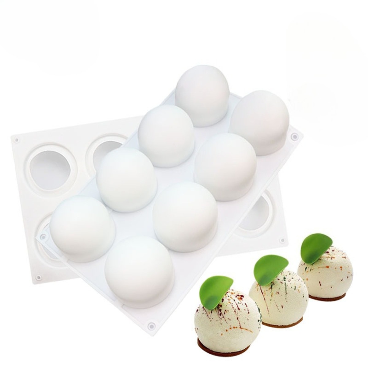 Silicone Cake Mold - Kek Silikon Kalıbı Yuvarlak Küresel Mus