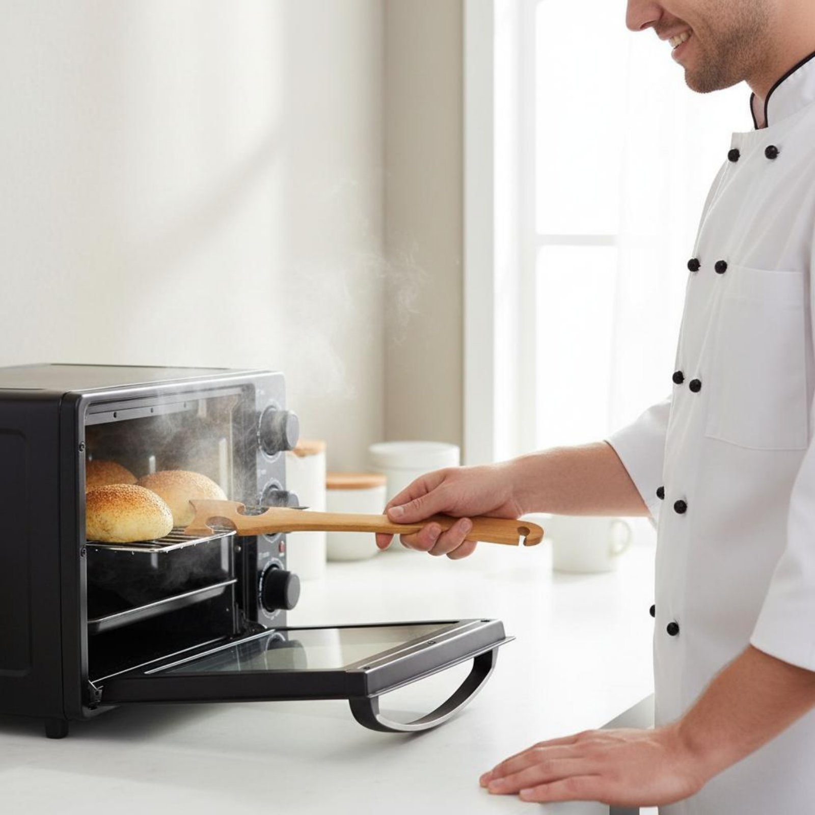 Kitchen Baking Rack - Fırın Rafı İtme Çekme Aleti Haşlanma