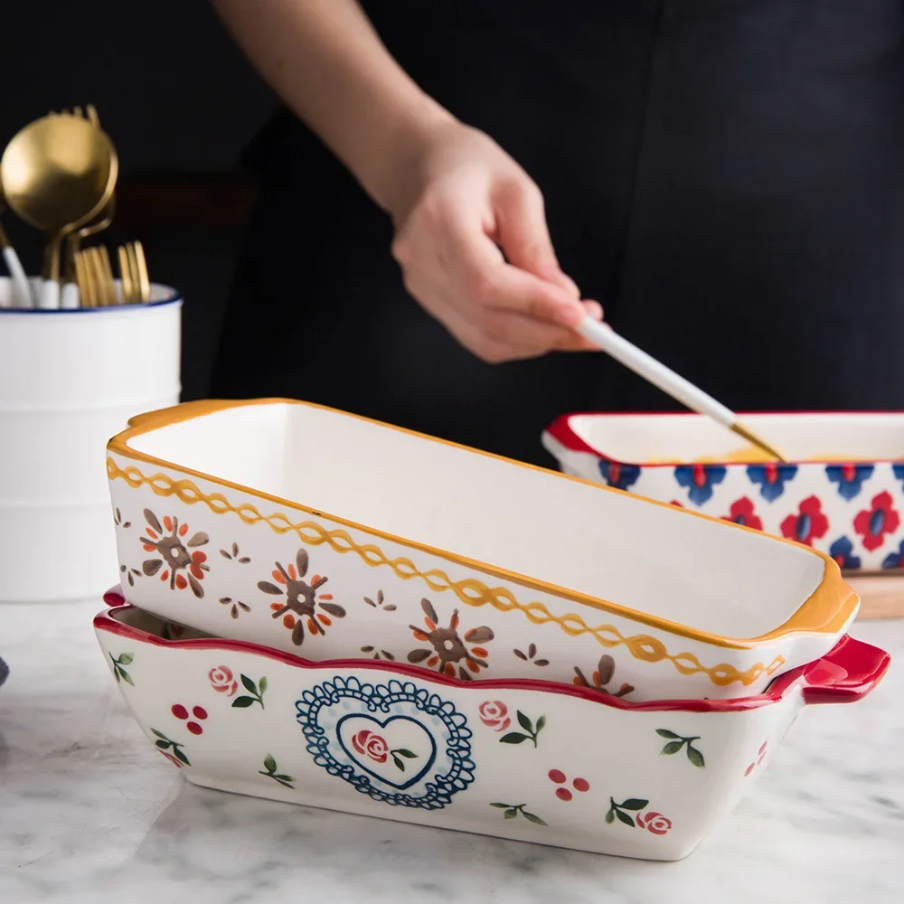 Kitchen Oven Baking Pans - Seramik pişirme kabı kavurma lazanya tavası