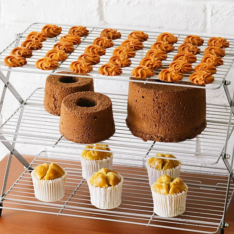 Kitchen Baking Rack - Katlanabilir Çok Katmanlı Kek Soğutma Rafı