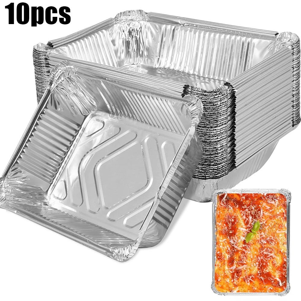Kitchen Oven Baking Pans - 10 adet tek kullanımlık alüminyum folyo