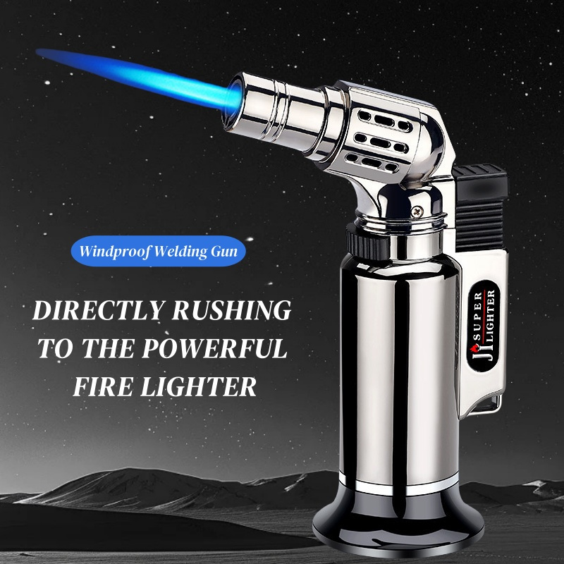 Kitchen Baking Torch - Metal Rüzgar Geçirmez Jet Alevli Gaz
