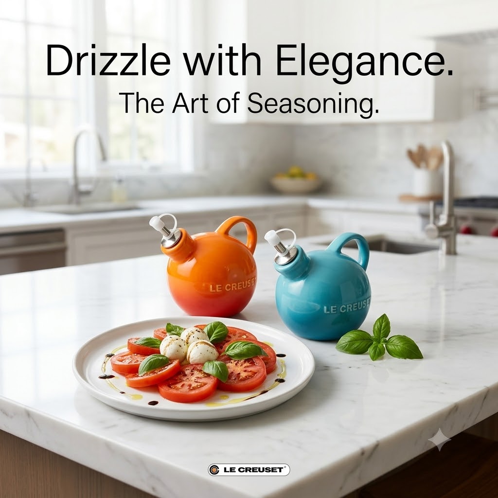Kitchen Baking Gifts - Le Creuset 2 Parçalı Seramik Zeytinyağı