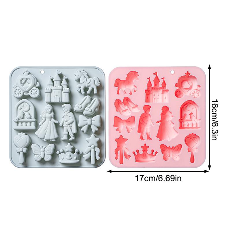 Silicone Cake Mold - SICAK! 12 Bölmeli Prens, Prenses Silikon