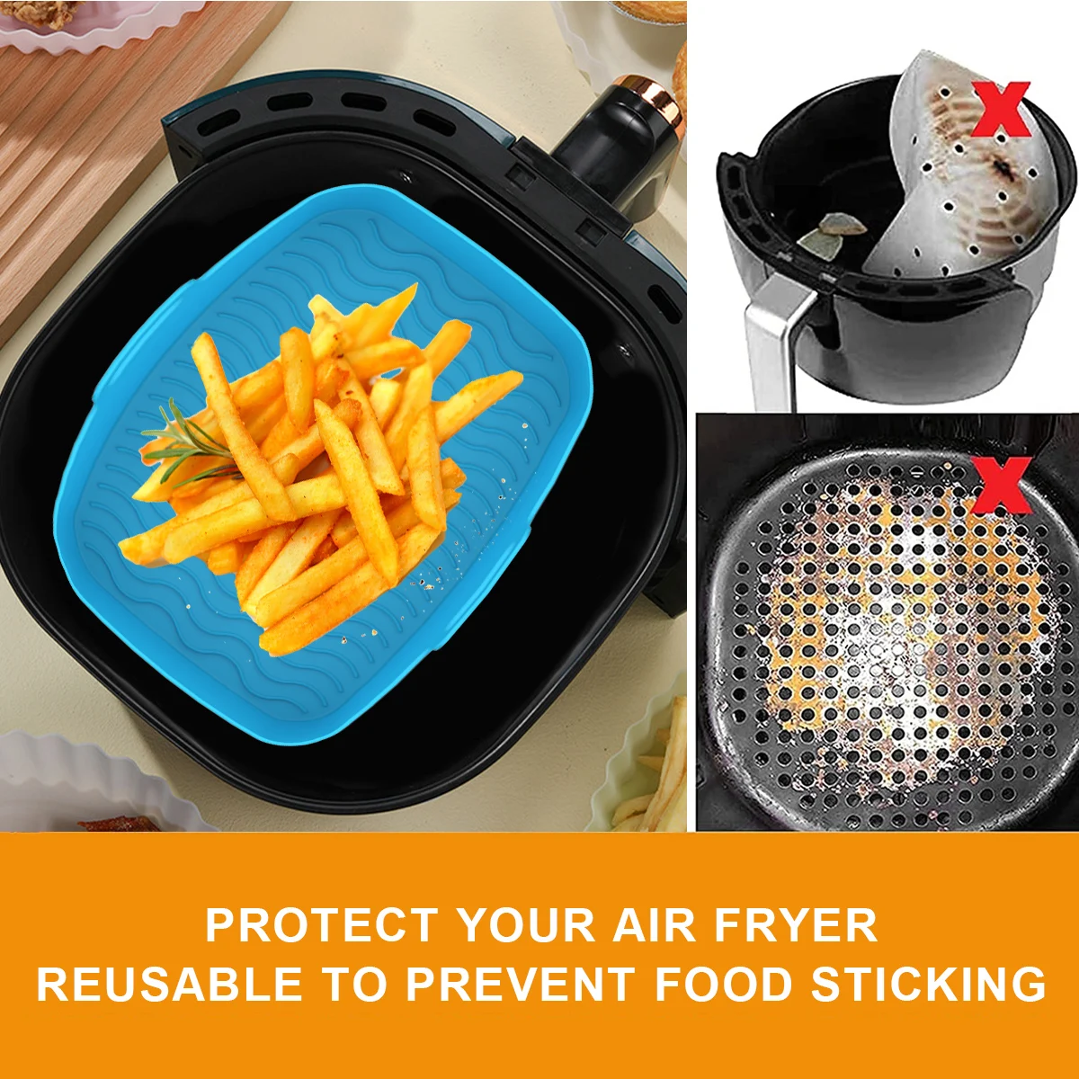 2 adet Hava Fritöz Silikon Ast - Kitchen Oven Baking Pans incelemesi ve fiyatı