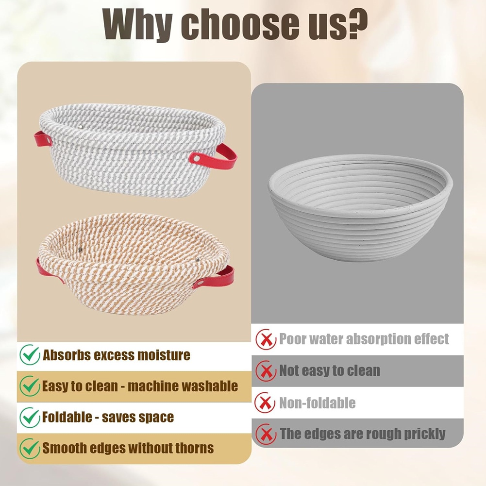 2'li Paket Banneton Ekşi Mayal - Proofing Basket Banneton incelemesi ve fiyatı