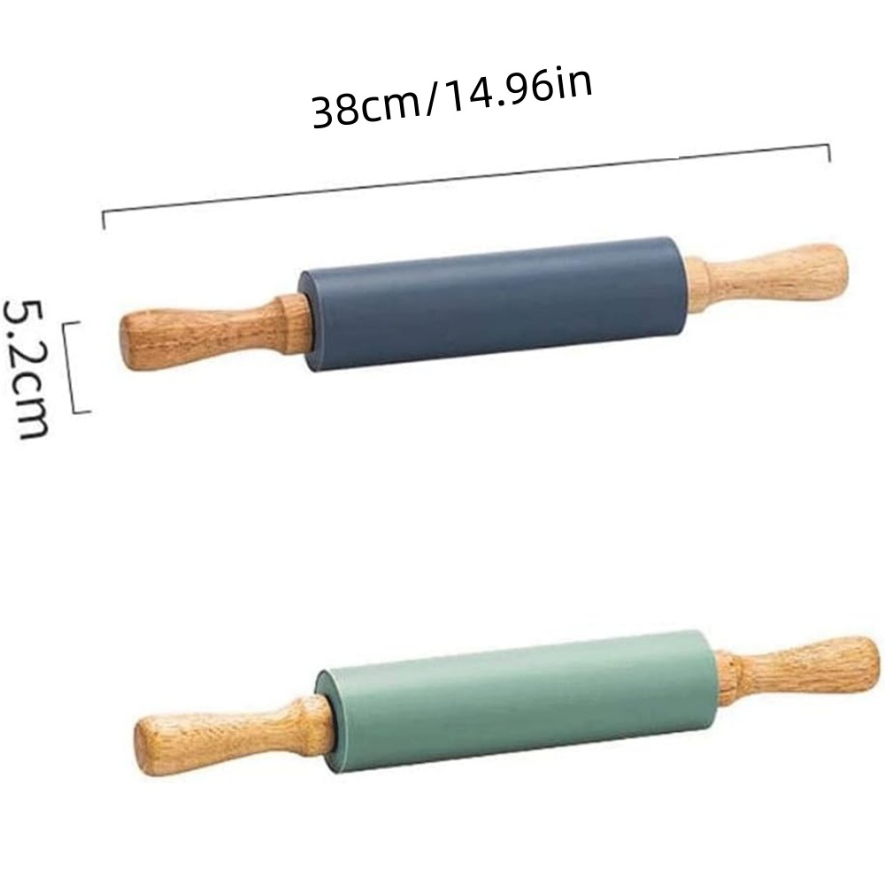 Yapışmaz Silikon Oklava Ahşap  - Kitchen Roll Baking incelemesi ve fiyatı