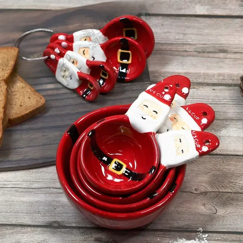 4 adet Noel Ölçüm Kaşık Seti,  - Kitchen Baking Gifts incelemesi ve fiyatı