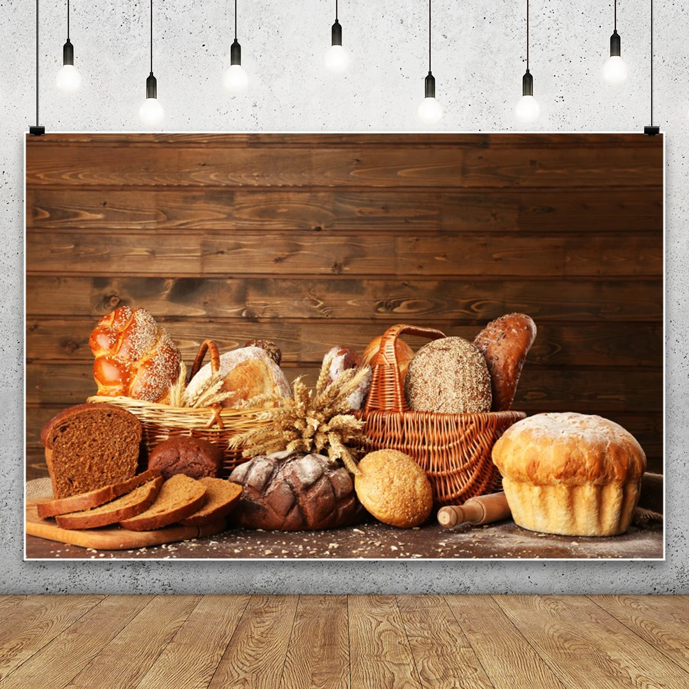Ahşap Tahtalar Fonu Ekmek Pişi - Kitchen Baking Background incelemesi ve fiyatı